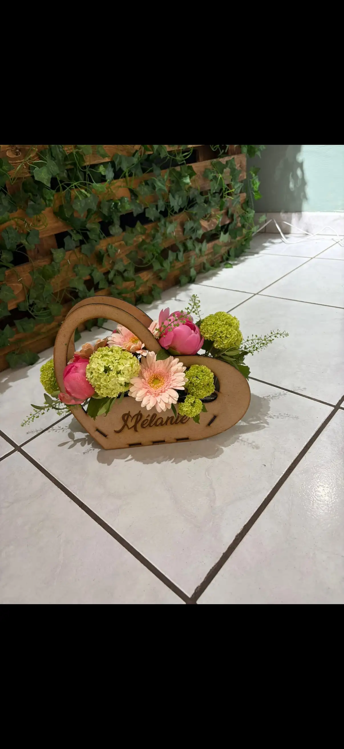 Sac fleurie personnalisé
