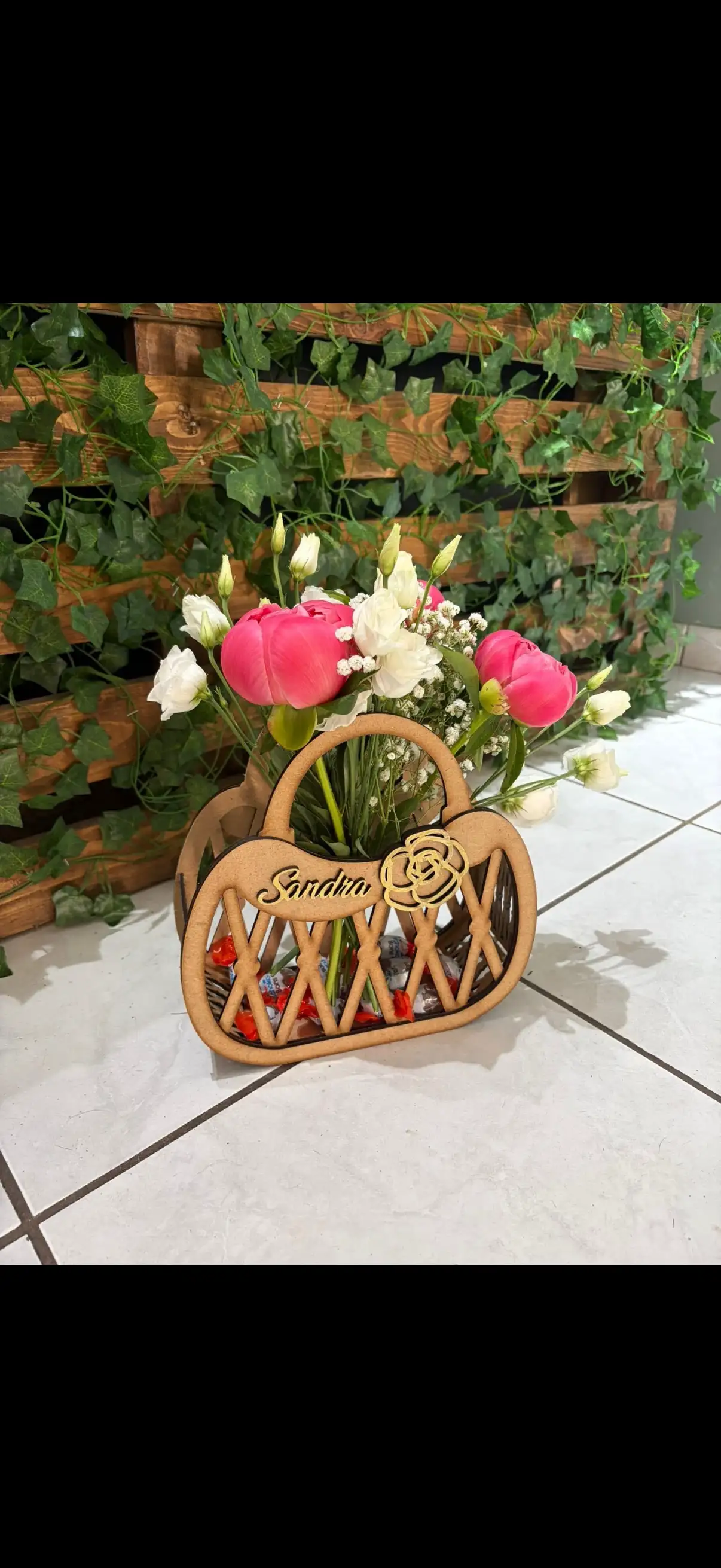 Sac fleurie personnalisé