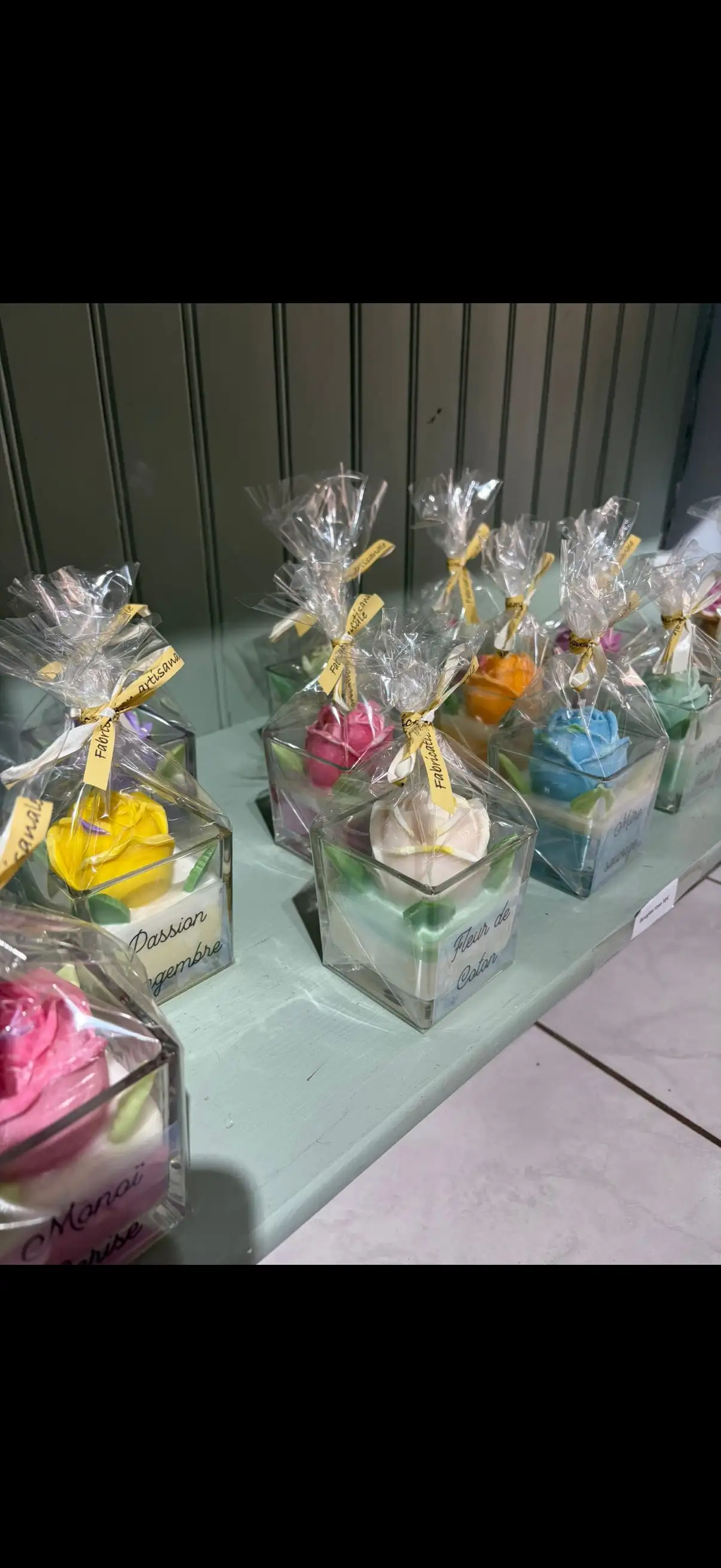 Bougies roses