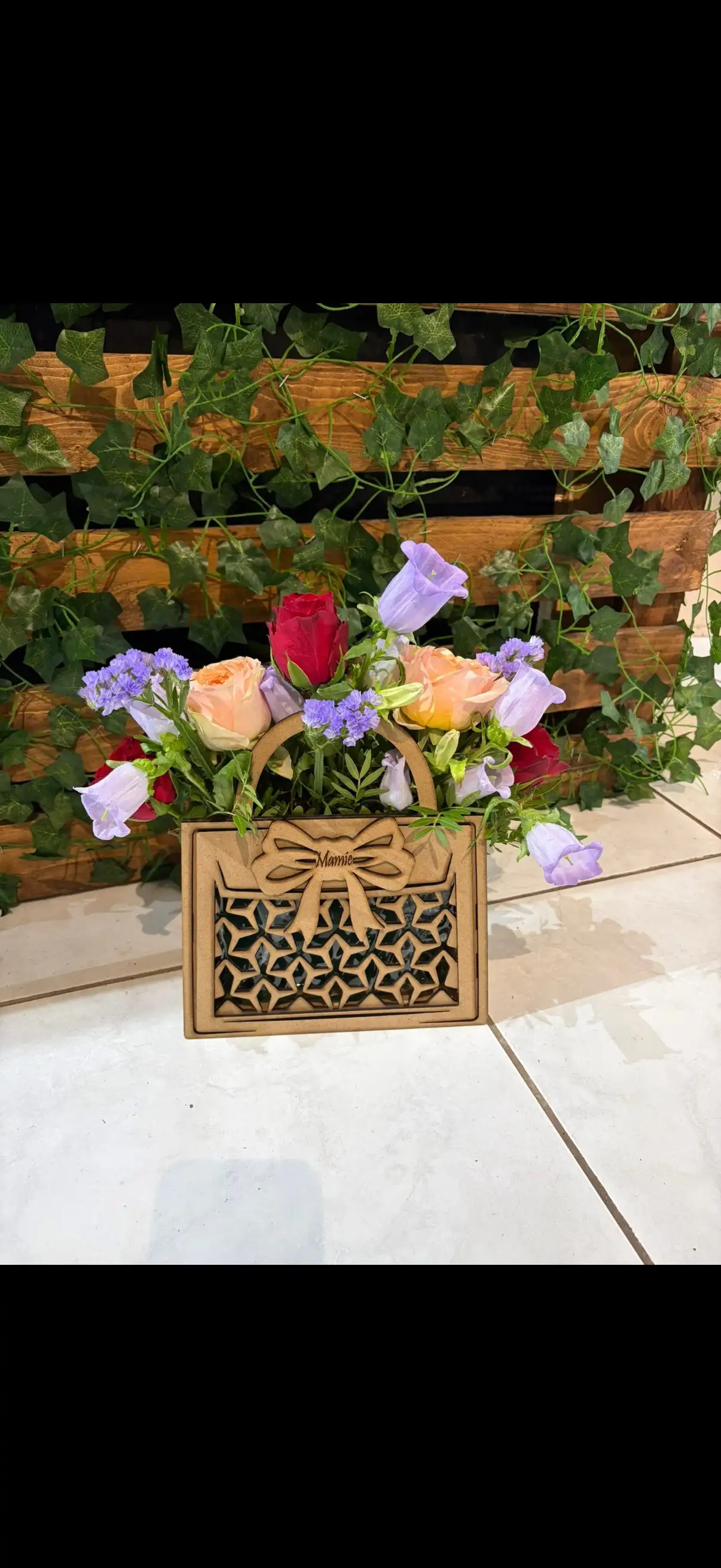 Sac fleurie personnalisé